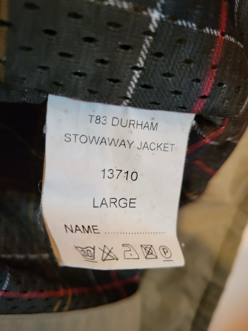 Barbour Durham Stowaway Waterproof and Breathable Jacket - Picture 6 of 11